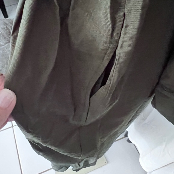 NWT Banana Republic Shirt dress button down, w belt, pockets & bust pockets Sz L - Picture 4 of 11